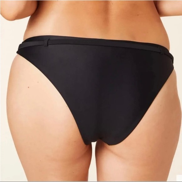 NWT Andie Swim The Rivera Bikini Bottom in Black Size M - Picture 2 of 6